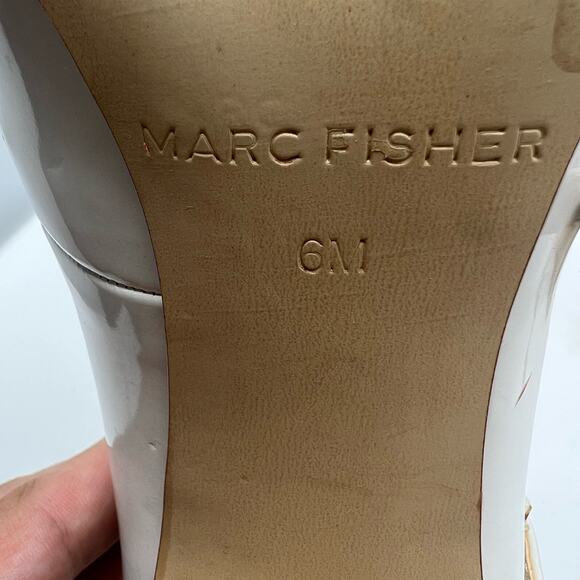 Marc Fisher Danger Strappy Pumps Patent Leather 6 US - Picture 10 of 10